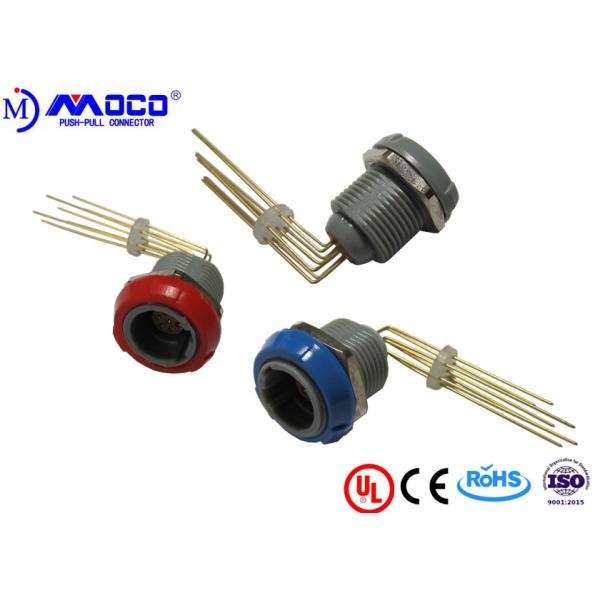 Buy 7 Pin Elbow 90 Plastic Push Pull Connectors Female Gender at wholesale prices