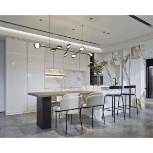 Modern White Lacquer Kitchen Cabinet Custom Glossy Kitchen Cabinet With Island