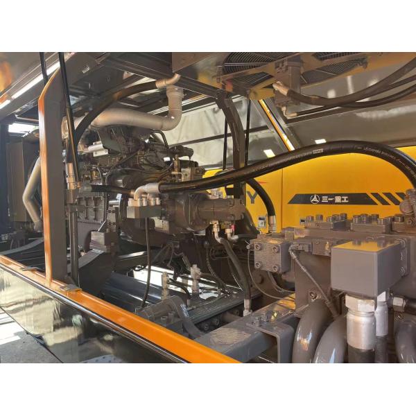 7260×2125×2685 Used Concrete Trailer Pump With Rexroth Kawasaki Oil Pump