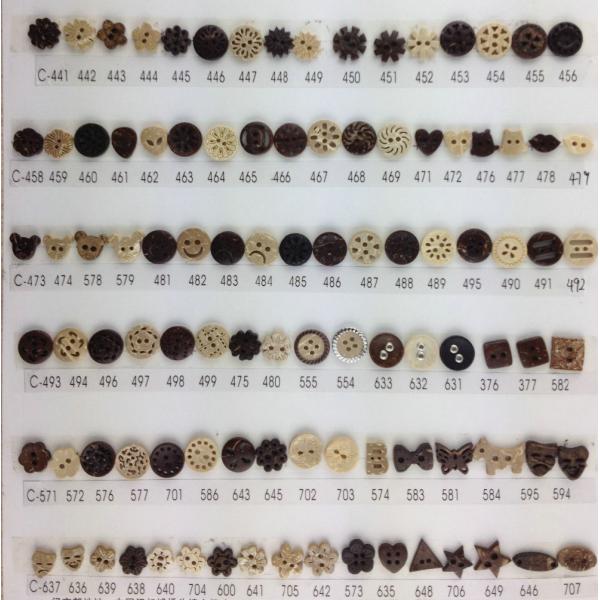 china factory round Eco friendly nature shell button 14L-54L coconut button