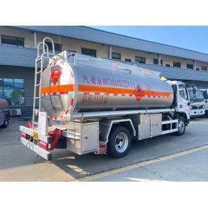 Diesel Engine 4X2 Drive Fuel Tank Truck , Metal Tank 6 Tires lPG transport truck