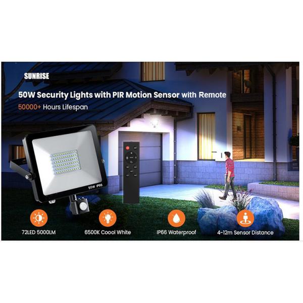 High Lumen Outdoor PIR LED Flood Light 30W Remote Control