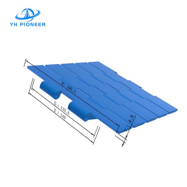 High - Load Double Hinge Chain with POM Plates and Stainless Steel Axles for Reliable Heavy - Duty Conveying
