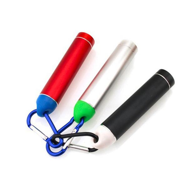 Short Circuit Protection Cylinder Shape Power Bank Easy Carry Metal Case