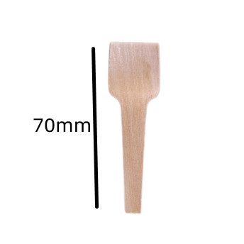Buy 70mm Eco Friendly Disposable Wooden Utensils Mini Wooden Teaspoons 70mm at wholesale prices