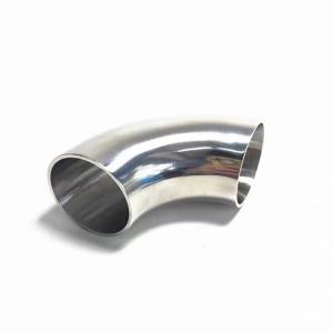 Sanitary Stainless Steel 304 316 90 Degree Welded Elbow Pipe Joint with ANSI