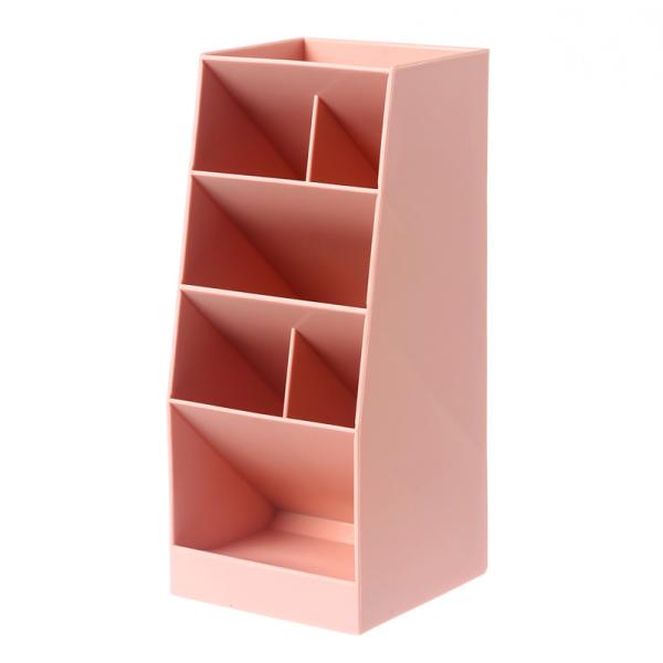 Divided Plastic Stationery Holder With Widened 6 Compartment
