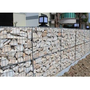 China 1 X 1 X 1 M Galvanized Gabion Box Welded Stone Rock Baskets For Retaining Wall on sale