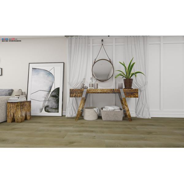 0.3mm SPC Flooring Fire Retardant Noise Prevention Waterproof Stone Brown GKBM LS-M029