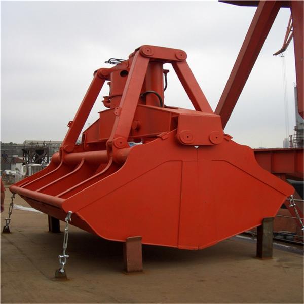 2T-20T Iron Scrap Hydraulic Electric Grab Bucket For Overhead Crane
