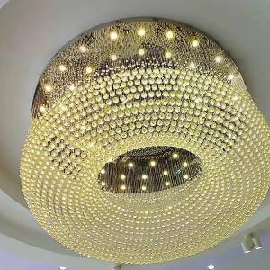 Brass Crystal Halo Chandelier Pendant Light 110V-220V OEM ODM
