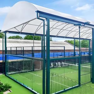 Quality ​Stormproof Padel Court Cover with Custom Design for sale