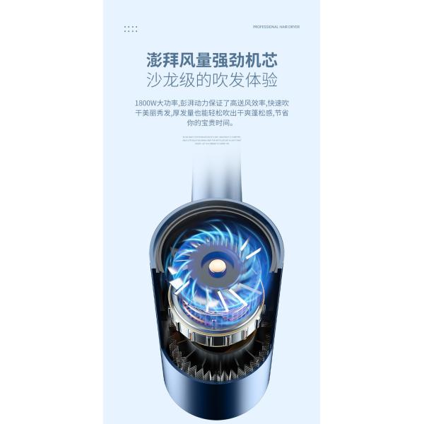 Concentrator Nozzle High Speed Hair Dryer Air Styler Salon Hot Air Brush for Household