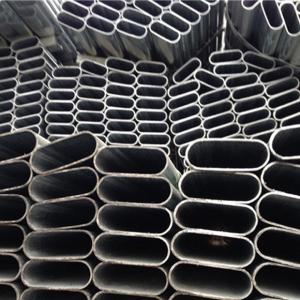 Elliptical Black Flat Oval Steel Tube S235JR S275JR For Fluid Building
