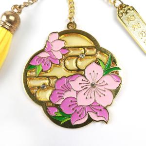 Antique Gold Enamel Keychain Custom Secure Key Holding Functionality for B2B