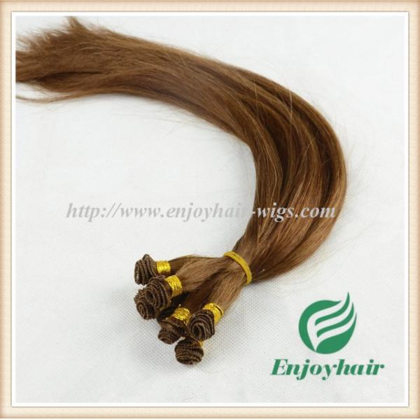 Buy Hand tied weaviing Brazilian 5A virgin remy hair, 6#color straight hair extension weaves at wholesale prices