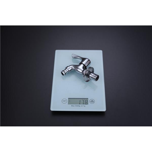 Outdoor Washing Machine Faucet Brass Single Cold Bathroom Polished Chrome Plating