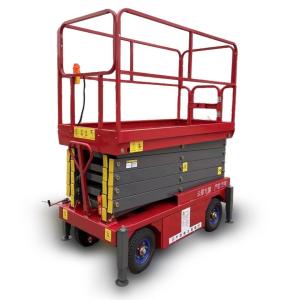 Quality Self-propelled Electric Scissor Lift 2-13.8M 320KG Safe and reliable aerial work Platform For Warehouse And Clean Buildings for sale