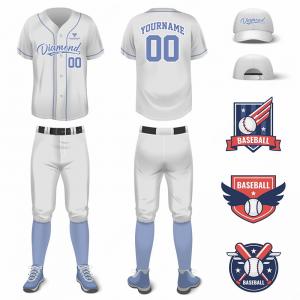 China Anti UV Durable Baseball Uniform Sets , Anti Bacterial Team Softball Pants on sale