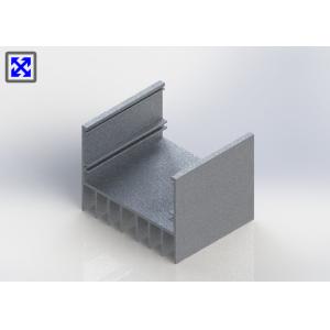 Customized Aluminum Heatsink Extrusion Profiles 6000 Series Sandblasting Fininsh