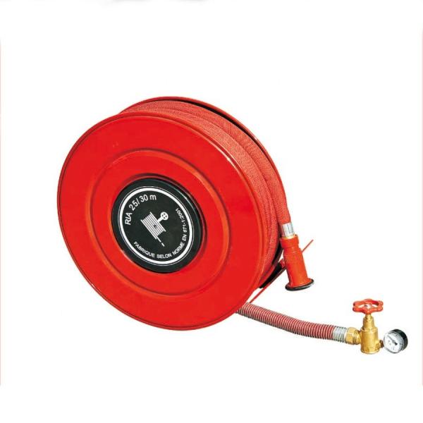 Buy 30m Synthetic Rubber Manual Fire Hose Reel fire fighting equipments at wholesale prices