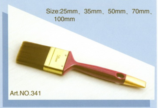Plastic handle pure natural bristle Chinese bristle synthetic mix paint brush No.341