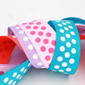 logo dot printed ribbon silk screen