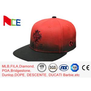 Red Tone Embroidery Cool Vintage Snapback Hats , Snapback Fitted Hats Durable