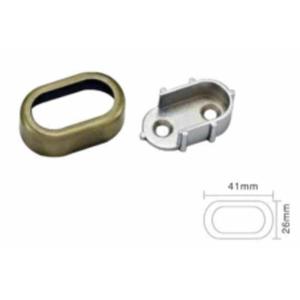 Wardrobe Removable Oval Tube Holder Support