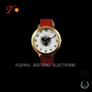 Fashion Leather Strap Quartz Wrist Watch with seven week hands cooooool