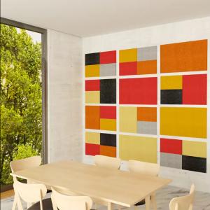 12mm Thickness 100% Polyester Fiber Acoustic Panel For Wall And Ceiling