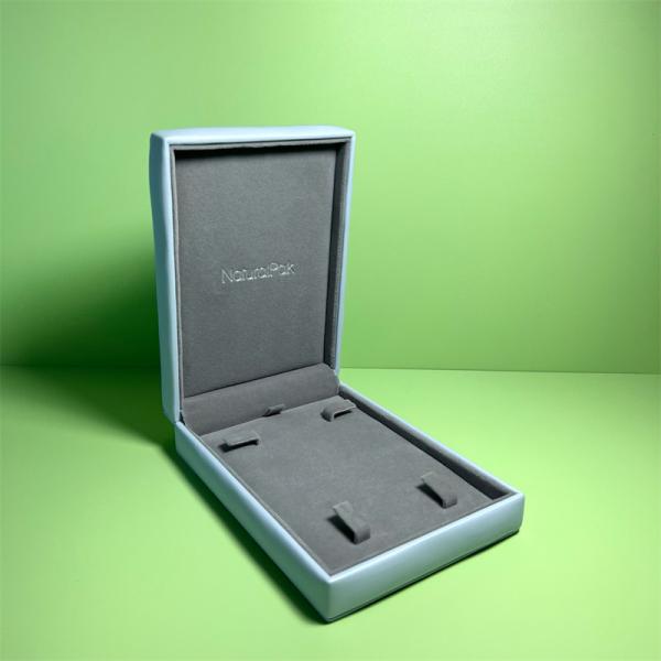 High End Fancy PU Wrapped Original Design Jewelry Box Custom Logo Jewelry Bracelet Box Ring Earring Bangle Necklace Packaging