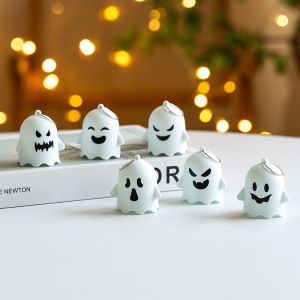 Halloween Ghost Light Cute LED Night Light Mini Hanging Prop Warm Light Plastic