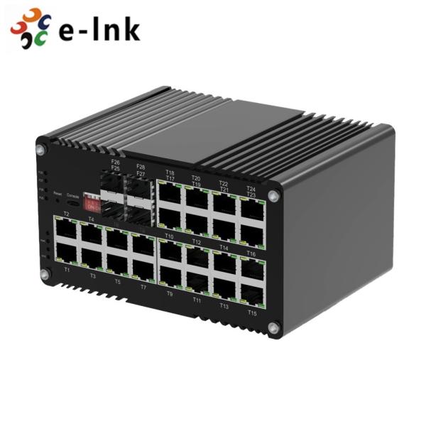 Wholesale Managed Ethernet Switch 24 Port 10/100/1000T RJ45 To 4 Port Gigabit