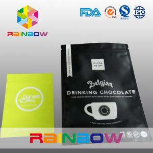 Flat three sides sealed mylar foil zipper with hange hole