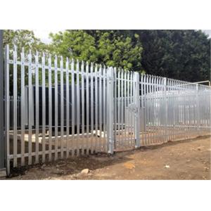 Hot Dipped Galvanized European 2.4m Palisade Fencing Stainless Steel