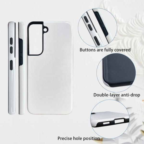 3D Sublimation Coated Tough Phone Case For Samsung S24 S23 S25 Customized Design Logo