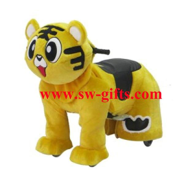 Fashionable motorized plush riding animals,animal motorized in mall