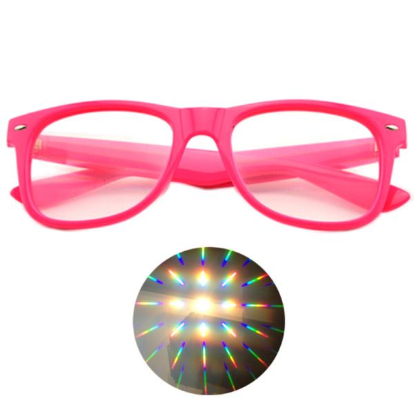 Specialty Diffraction Glasses with logo printed - Rave Eyes Party Club 3D Trippy