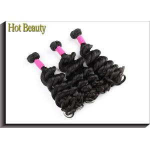100% Virgin 6A Grade Brazilian Hair Weave , Full Ends Human Hair Big Curly