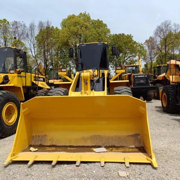 Building Material Shops Used Komatsu WA 380 Loader 20 Ton Rated Load and Great Performance
