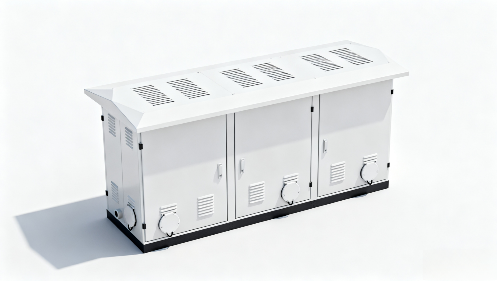 Single Cabin Outdoor Communication Cabinet 150Ah Battery Electrical Cabinet