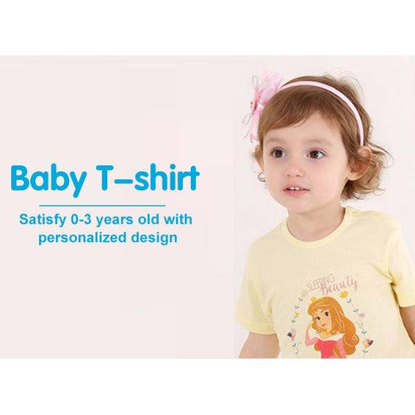 Fabric Weight 160 grams Children's T-shirt 100% Combed Cotton Customizable Cartoon Tee