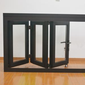 Sie Customized Rubber Aluminum Bifold Windows Folding Soundproof Sliding Window