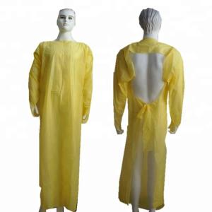 Plastic Surgical Cpe Disposable Protective Gowns With Sleeves