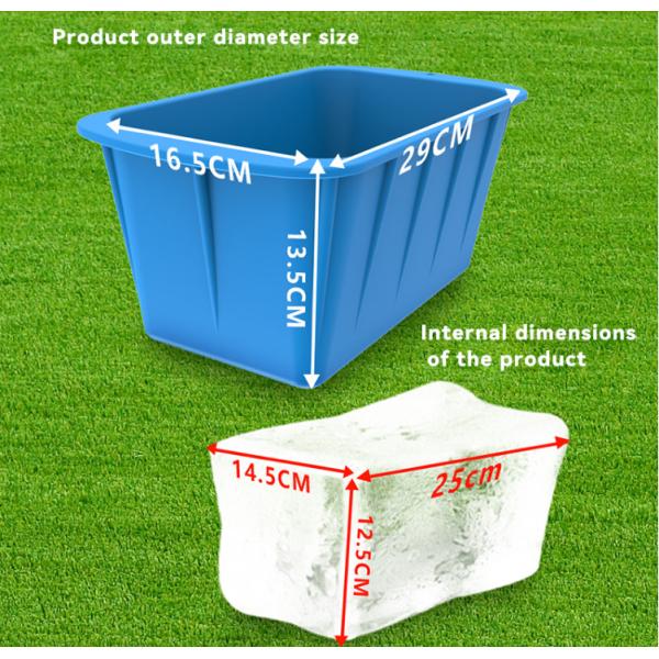 Sustainable Collapsible Ice Cube Tray Extra Large Reusable Silicone Ice Block Mold