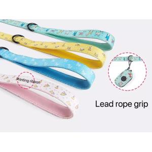 Green Color Polyester Pet Dog Harness Set With Adjustable Pin Buckle