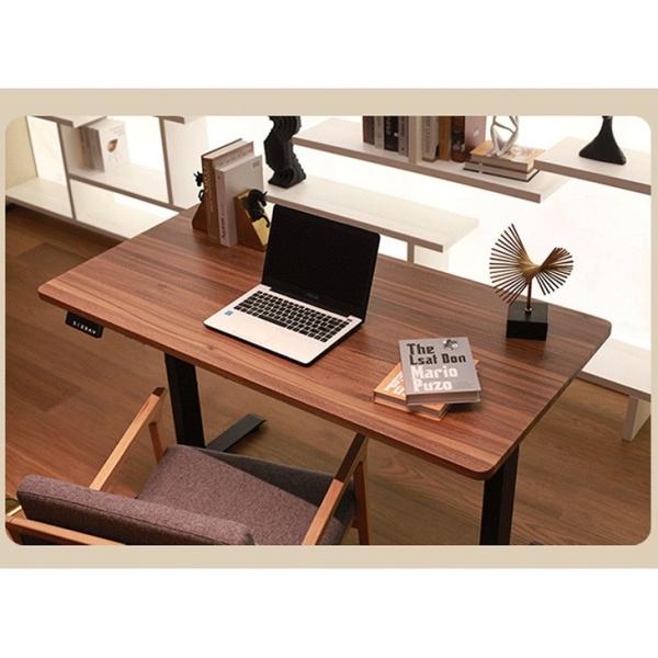 Modern Electric Brown Wooden Standing Desk for Study Minimalist Classroom Book