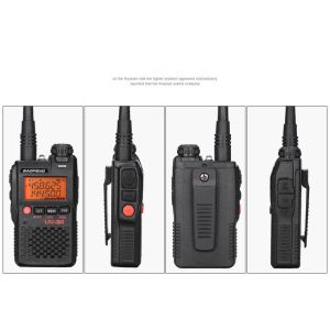 Baofeng UV-3R Dual Band Walkie Talkie with 1-5KM Talk Range 16 Storage Channels