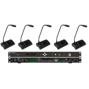 Quality Multi Functional Desktop Conference Microphone Work With HD Camera And Video Matrix Switcher for sale